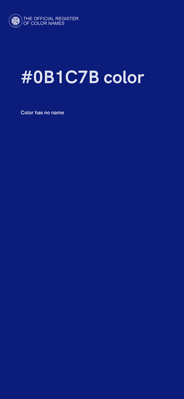 #0B1C7B color image