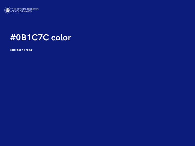 #0B1C7C color image
