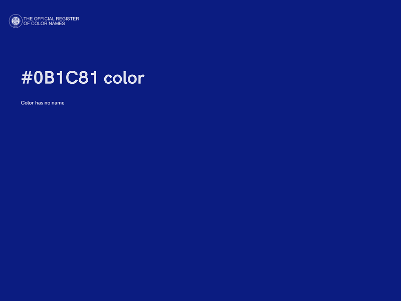 #0B1C81 color image