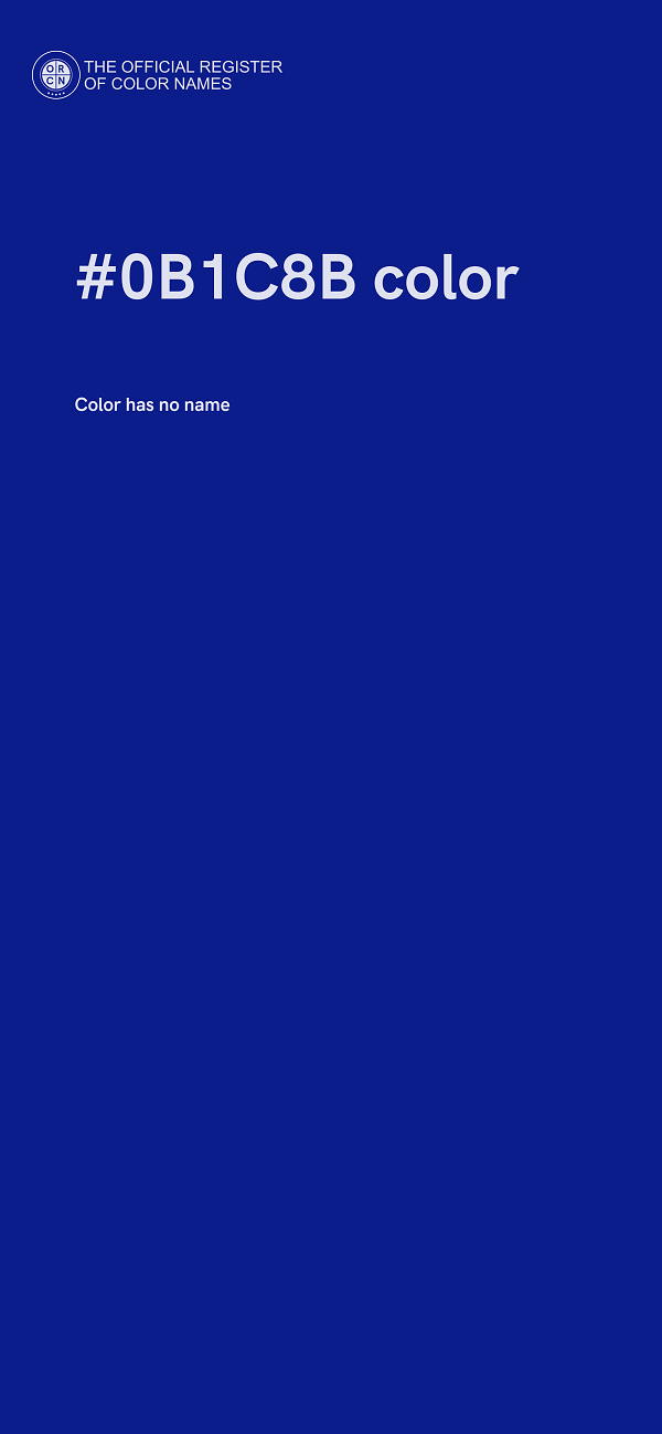 #0B1C8B color image