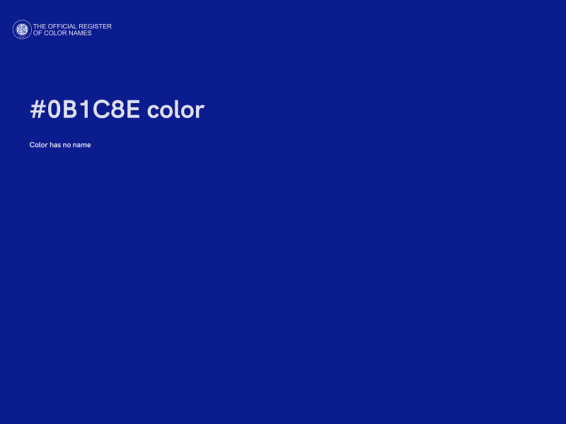 #0B1C8E color image