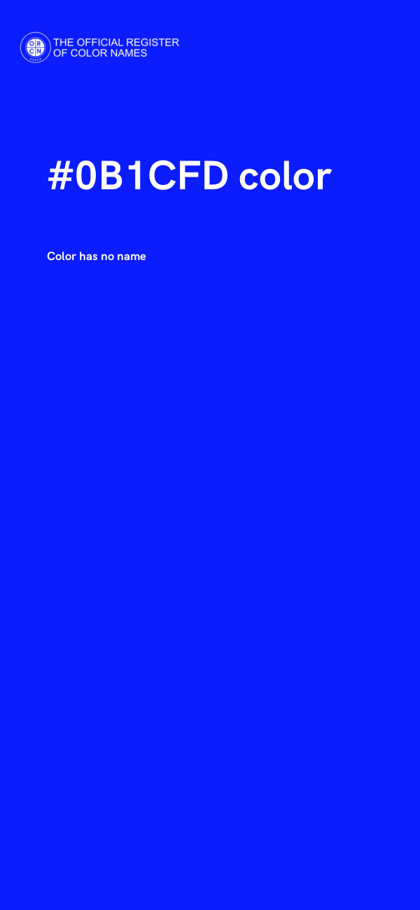 #0B1CFD color image