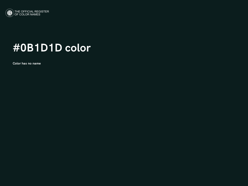 #0B1D1D color image