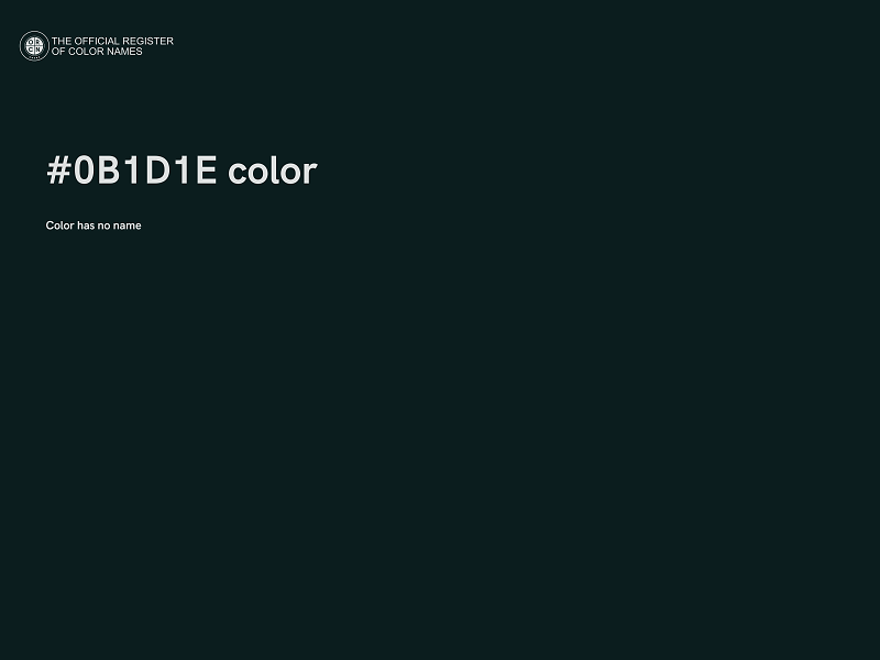 #0B1D1E color image