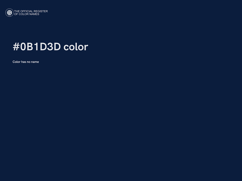 #0B1D3D color image