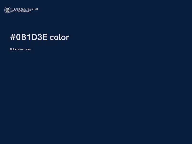 #0B1D3E color image