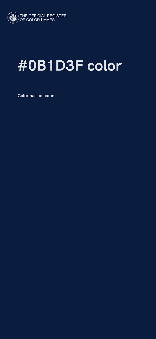 #0B1D3F color image