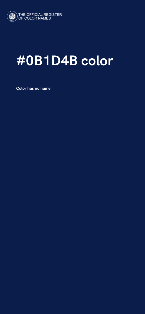 #0B1D4B color image