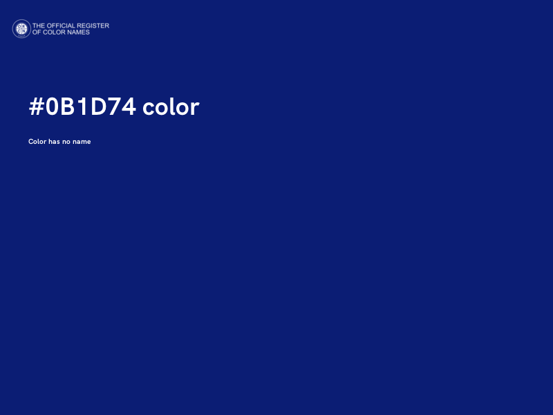 #0B1D74 color image