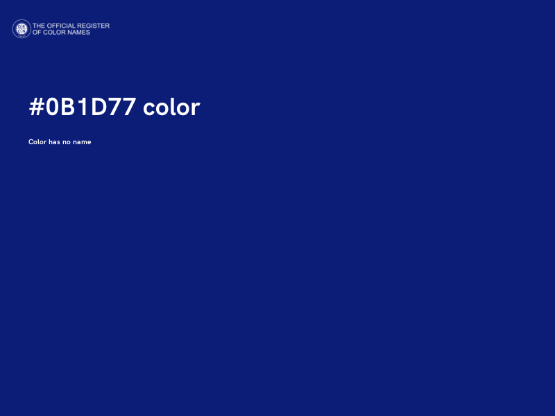 #0B1D77 color image