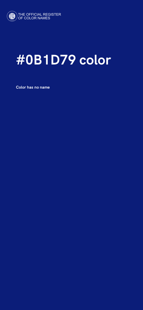 #0B1D79 color image