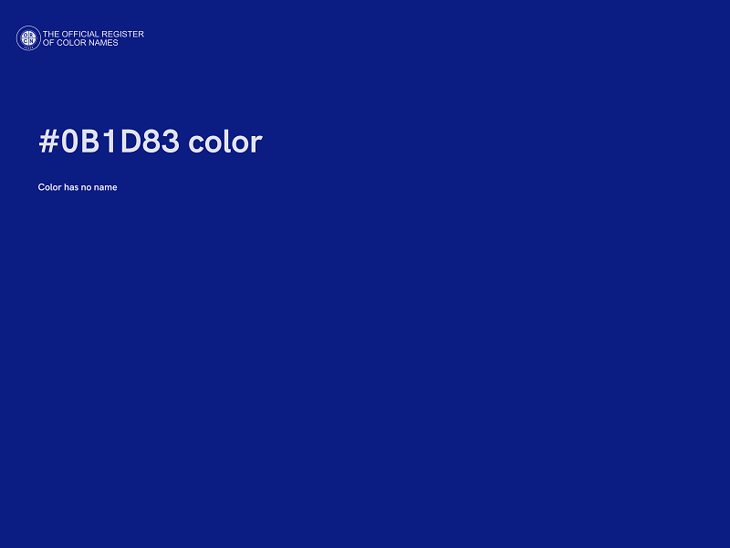 #0B1D83 color image