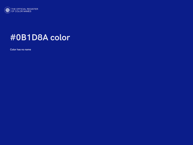 #0B1D8A color image