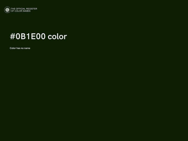 #0B1E00 color image