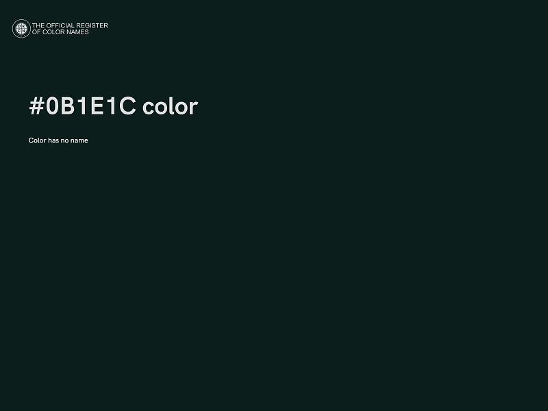 #0B1E1C color image