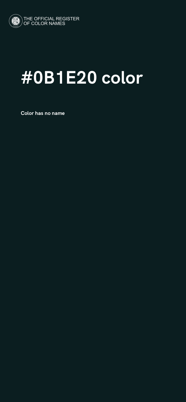 #0B1E20 color image