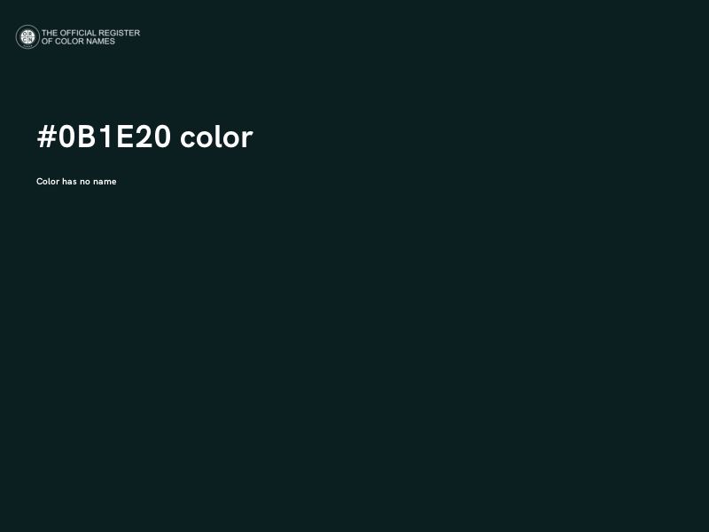 #0B1E20 color image