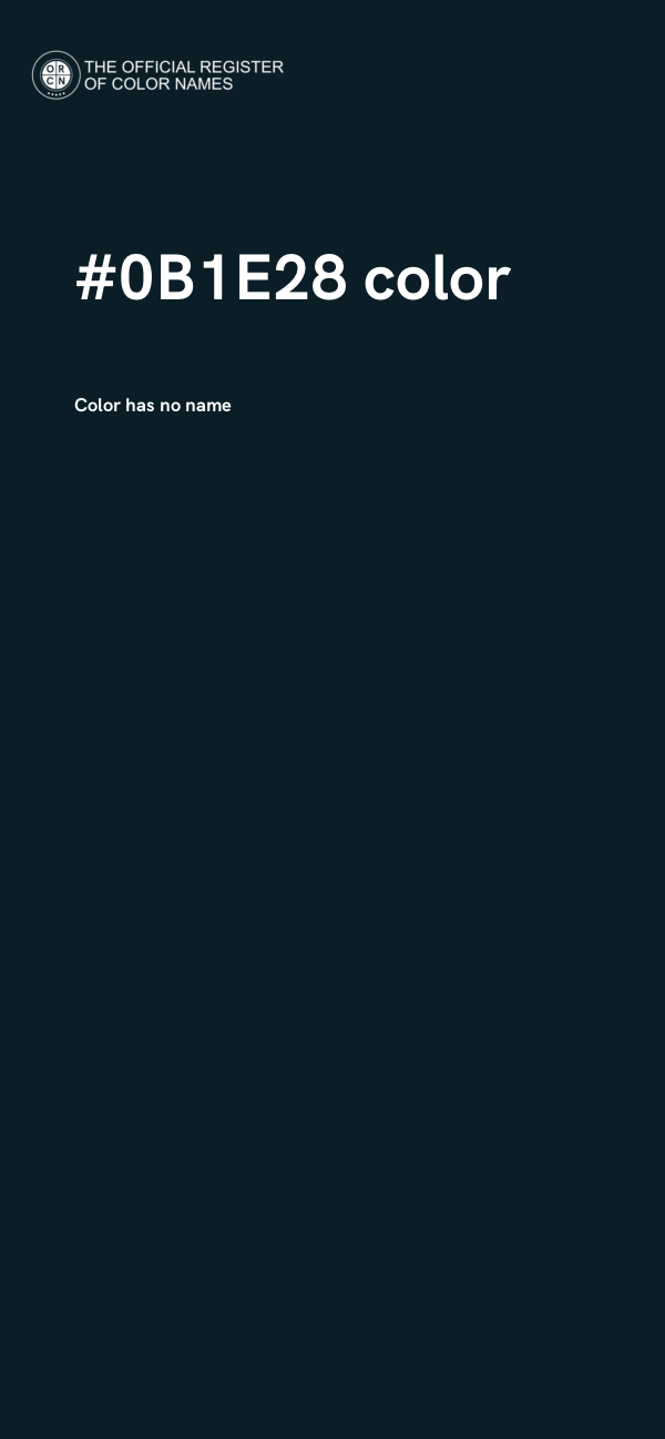 #0B1E28 color image