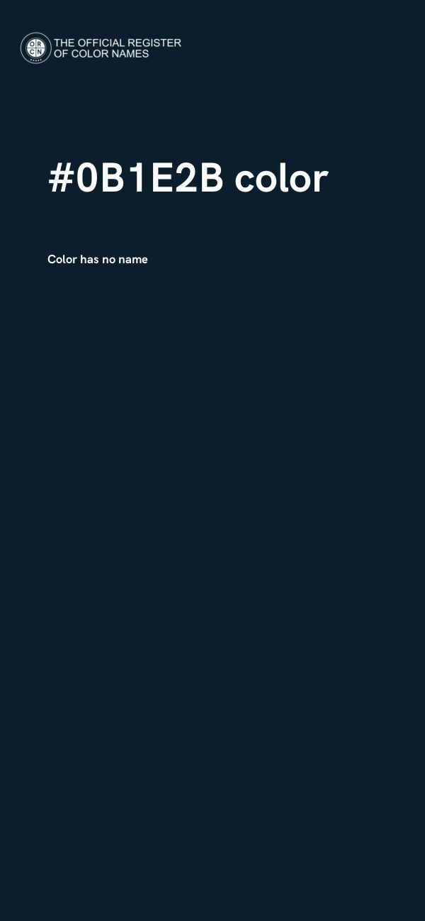 #0B1E2B color image