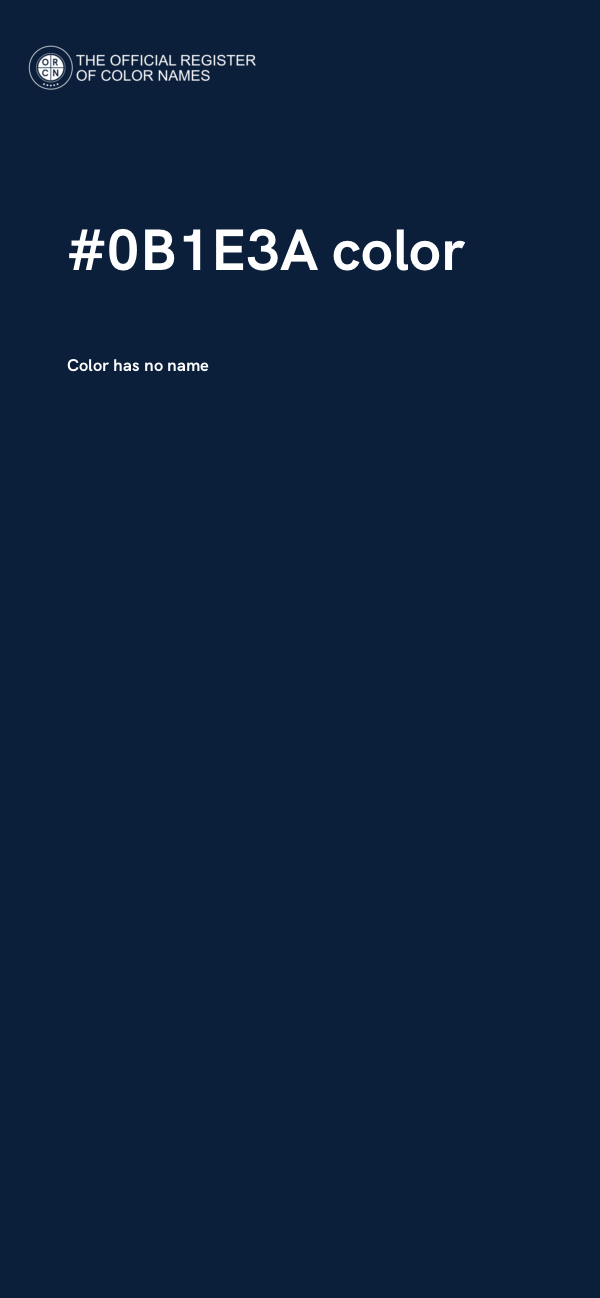 #0B1E3A color image