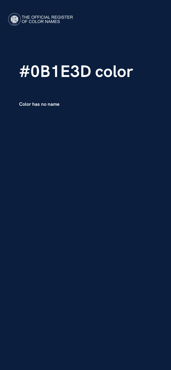 #0B1E3D color image