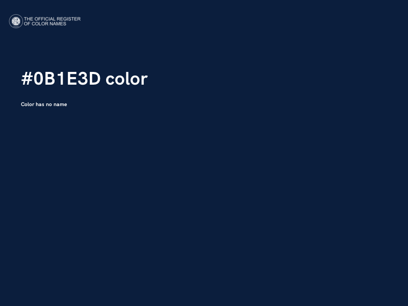 #0B1E3D color image