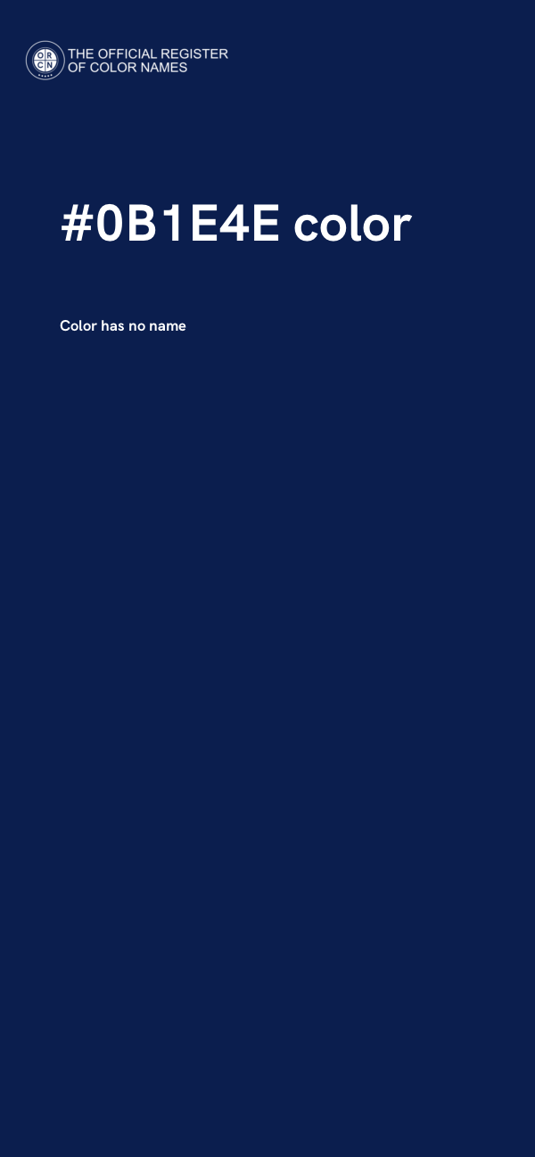 #0B1E4E color image