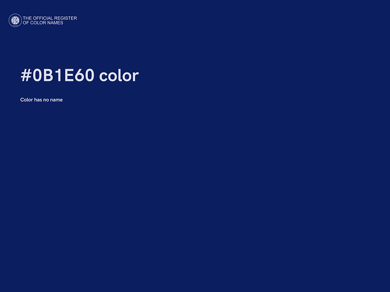 #0B1E60 color image