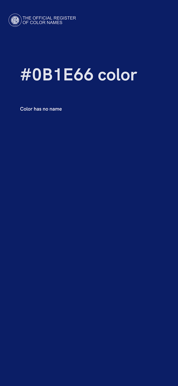 #0B1E66 color image