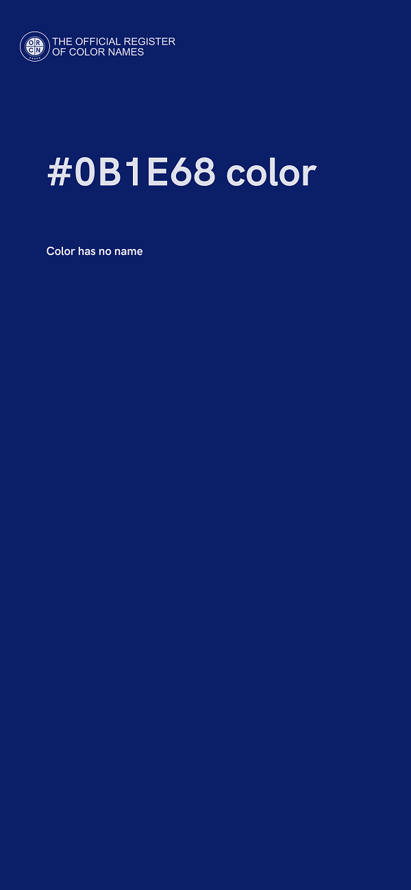#0B1E68 color image