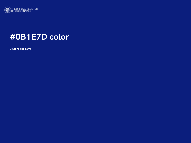 #0B1E7D color image