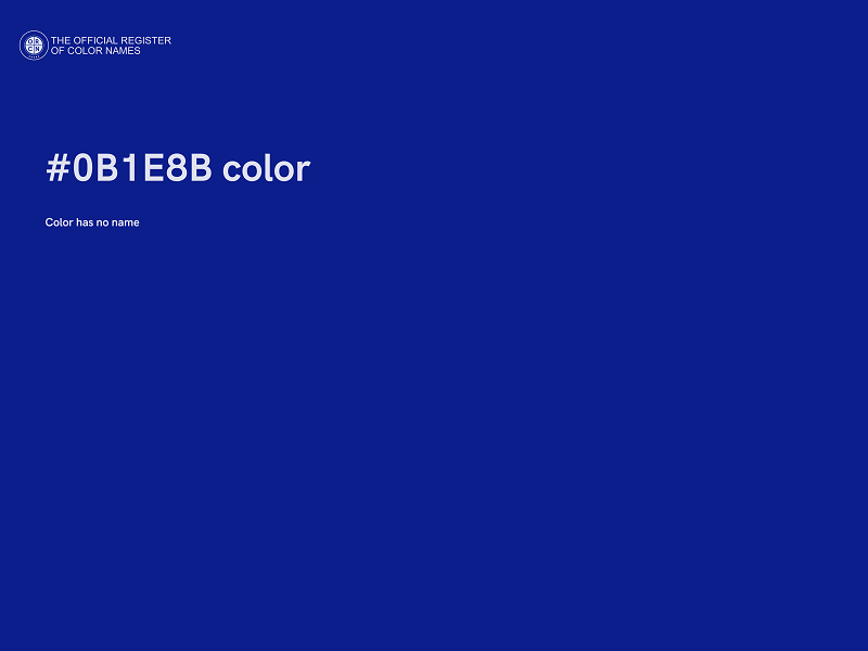 #0B1E8B color image
