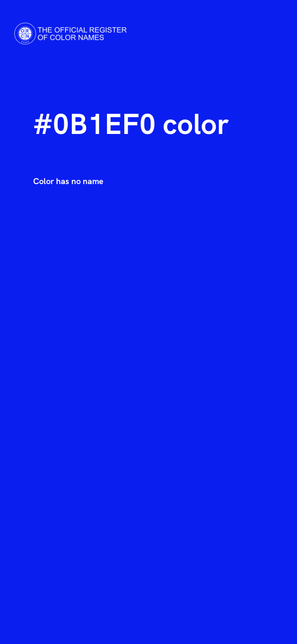 #0B1EF0 color image