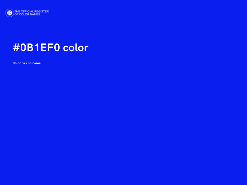 #0B1EF0 color image