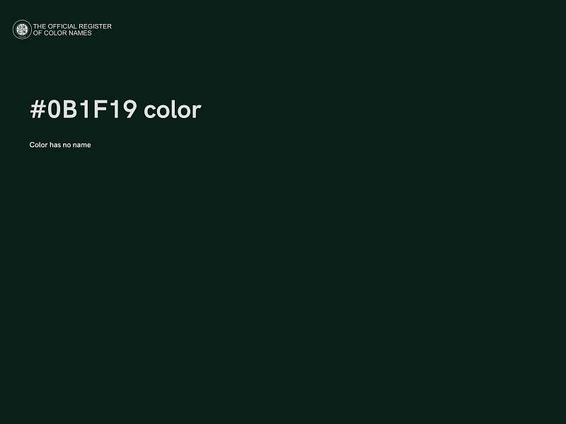 #0B1F19 color image