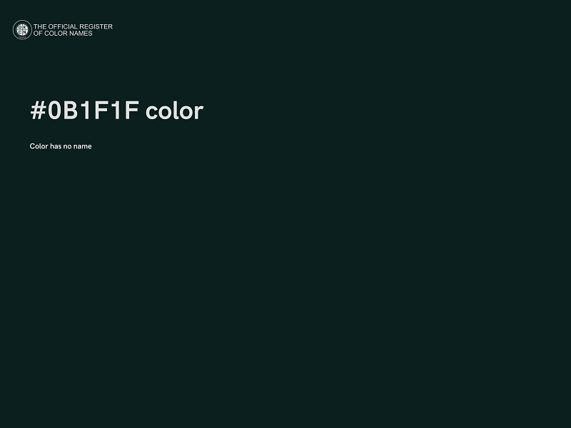 #0B1F1F color image