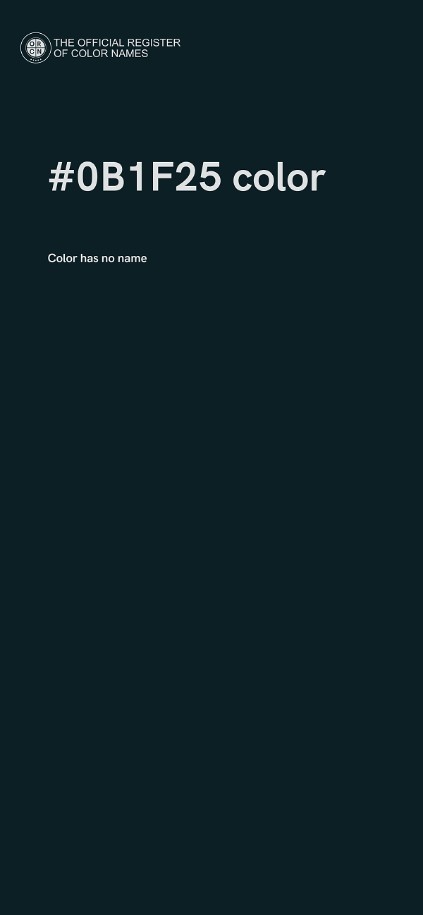 #0B1F25 color image