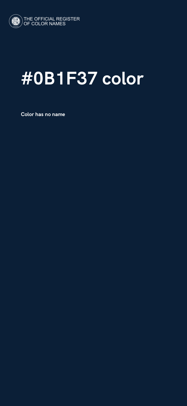 #0B1F37 color image