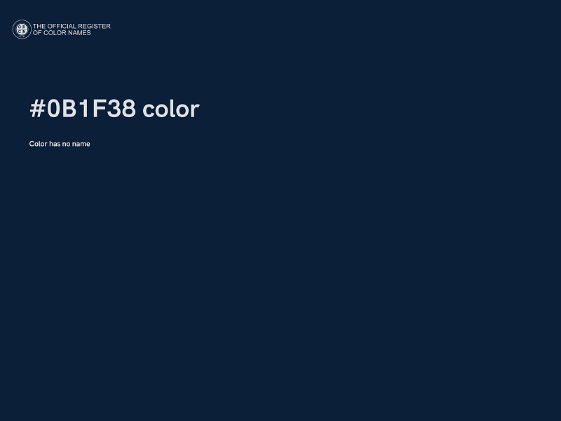 #0B1F38 color image