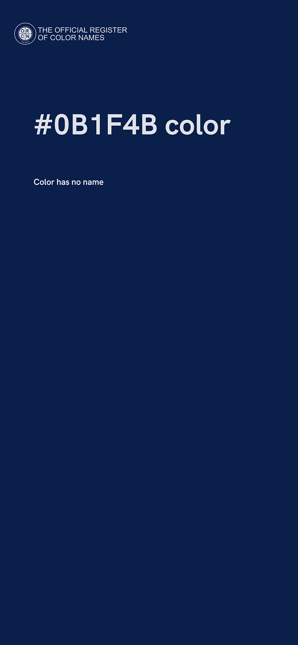 #0B1F4B color image