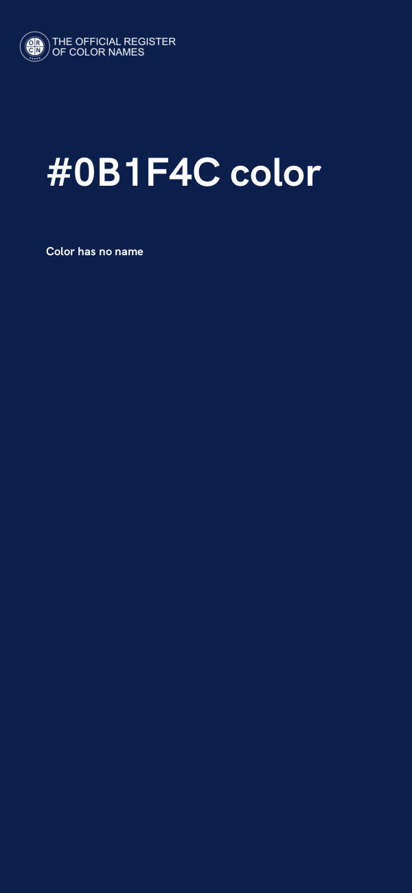 #0B1F4C color image