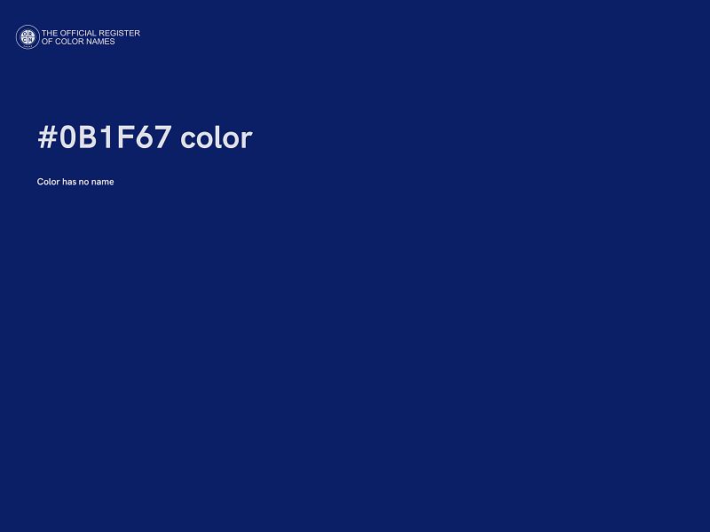 #0B1F67 color image