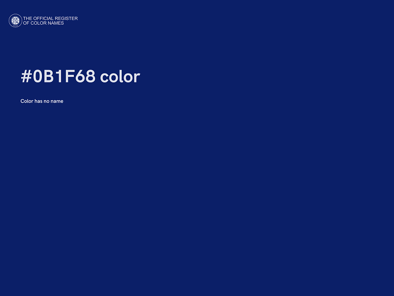 #0B1F68 color image