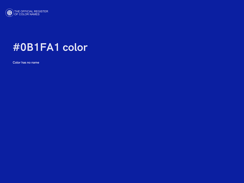 #0B1FA1 color image