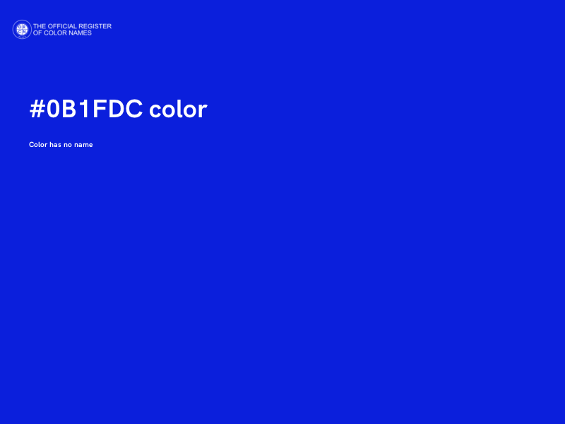 #0B1FDC color image