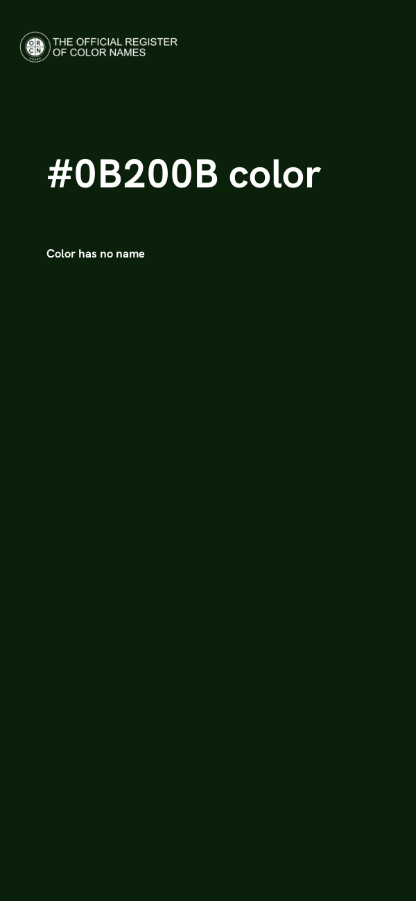 #0B200B color image