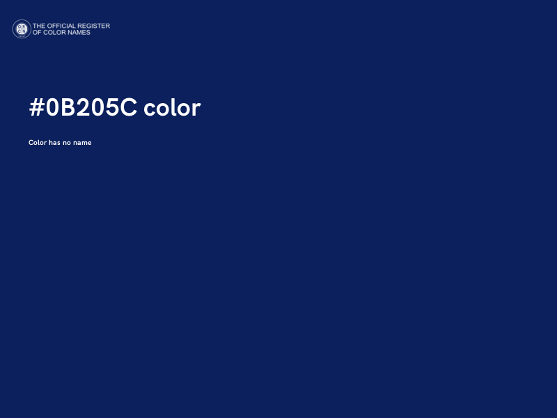 #0B205C color image