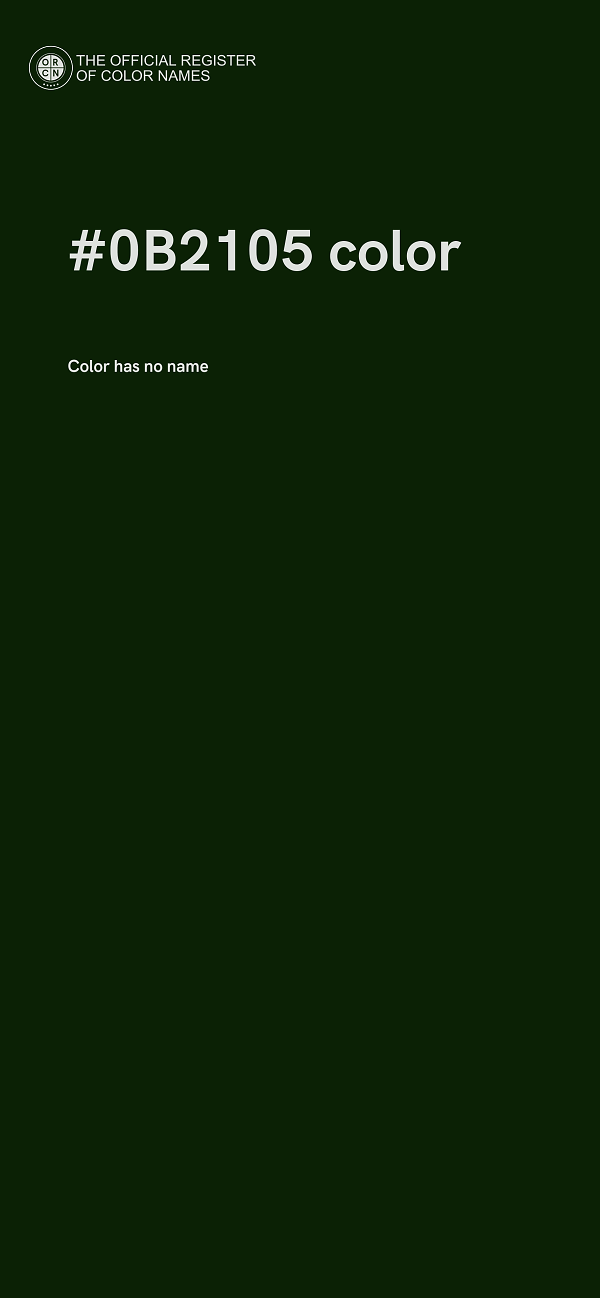 #0B2105 color image