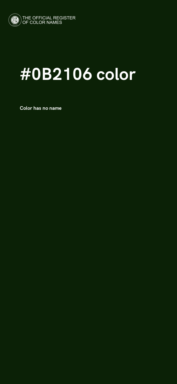 #0B2106 color image