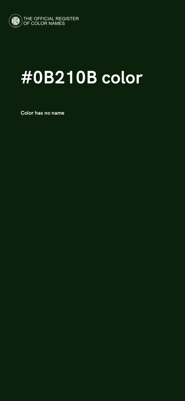 #0B210B color image